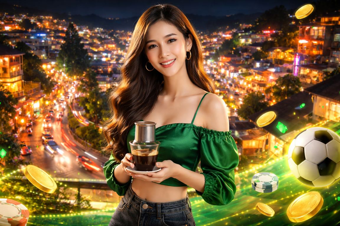 Người dùng cập nhật ứng dụng cá cược tại quán cà phê Đà Lạt Vietnam